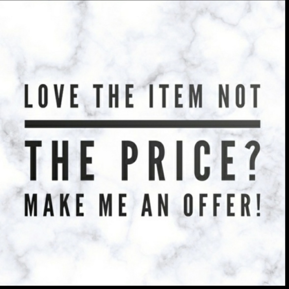Feel free to make an offer on the items in my closet - prices are negotiable!